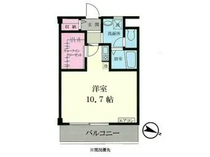 ワークショップ戸塚東(ワンルーム/3階)の間取り写真