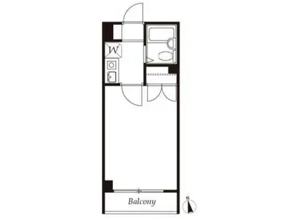 クレッセントSI-4(1K/3階)の間取り写真