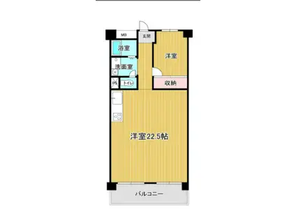 シャトー西梅田(1LDK/3階)の間取り写真