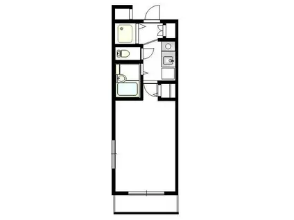 GROWS横浜妙蓮寺(1K/2階)の間取り写真
