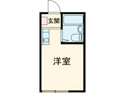 サラーム烏山(ワンルーム/1階)の間取り写真