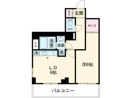 BPRレジデンス練馬富士見台(1LDK/4階)の間取り写真