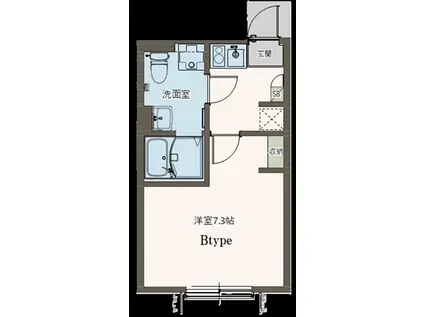 AGRANDE ODAKYU-SAGAMIHARAⅡ(1K/3階)の間取り写真