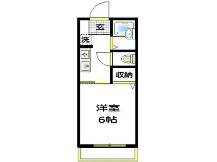 チェリーアベニュー(1K/1階)の間取り写真