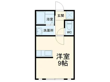 TIERRA(ワンルーム/1階)の間取り写真