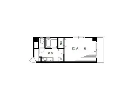 YSK・Ⅲマンション(1K/6階)の間取り写真