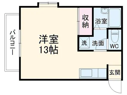 サンマルコ(ワンルーム/1階)の間取り写真