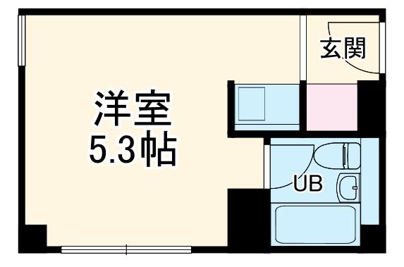 T-COOT(ワンルーム/3階)の間取り写真