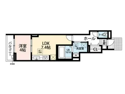 1LIFE(1LDK/1階)の間取り写真