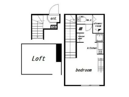 シャトー西新宿(ワンルーム/2階)の間取り写真