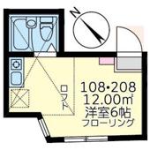 ユナイト台町ノーマンロイド(ワンルーム/1階)の間取り写真