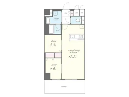 さがみLTレジデンス(2LDK/10階)の間取り写真