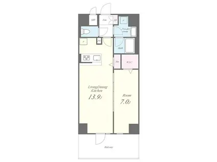 さがみLTレジデンス(1LDK/5階)の間取り写真