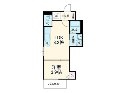 NOA SION(1LDK/2階)の間取り写真