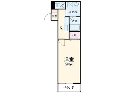 アンプレッセ(1K/3階)の間取り写真