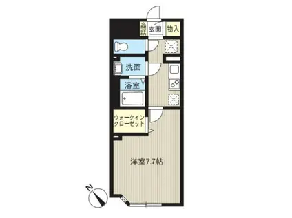 レオーネ阿佐ヶ谷(1K/1階)の間取り写真