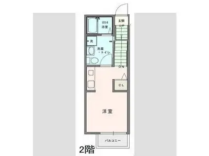 COSMO VILLA CHOFU(ワンルーム/2階)の間取り写真