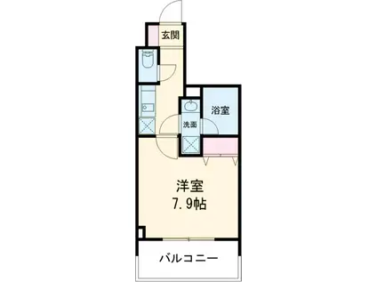 S-RESIDENCE錦糸町NORTE(1K/3階)の間取り写真