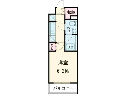 ALTERNAお花茶屋(1K/2階)の間取り写真