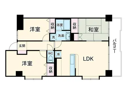 スアイナーカーウⅢ(3LDK/2階)の間取り写真
