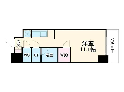 ウェリスアーバン守口(ワンルーム/2階)の間取り写真