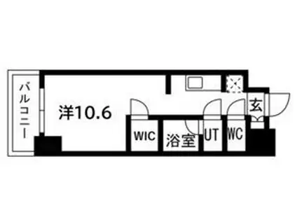 ウェリスアーバン守口(ワンルーム/4階)の間取り写真