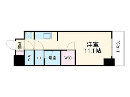 ウェリスアーバン守口(ワンルーム/10階)の間取り写真