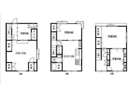 テラスエイト(5DK)の間取り写真