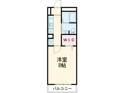 ウィルフォレスト(1K/3階)の間取り写真