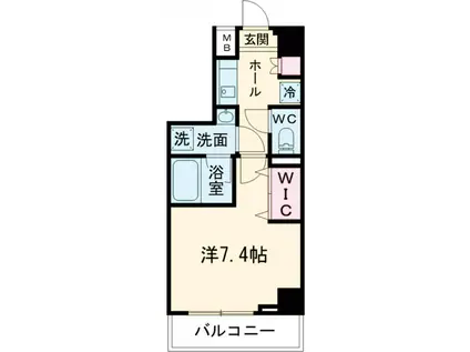 HYS KAMEARI(1K/7階)の間取り写真