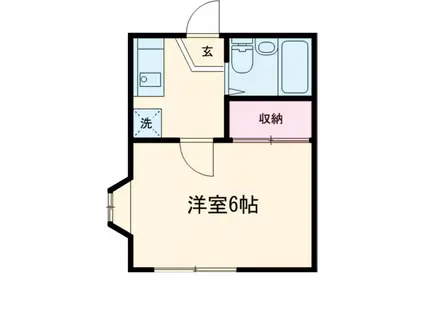 レスポアール(1K/2階)の間取り写真