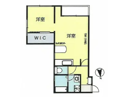 INAハウス(1LDK/1階)の間取り写真