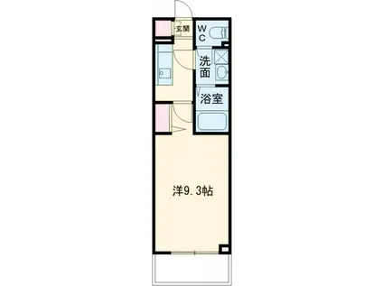フィネストリーノ水戸南町(1K/4階)の間取り写真