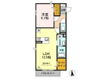 ファルナーズ(1LDK/3階)の間取り写真