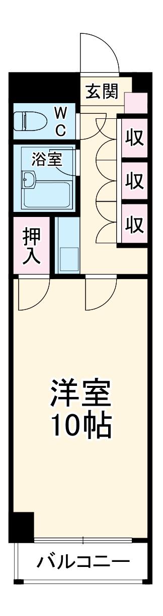 ステアーズアパートメント(1K/3階)の間取り写真