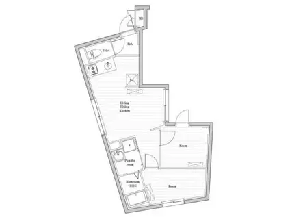 CREATIF南品川(2LDK/2階)の間取り写真