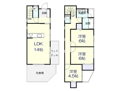 小田急電鉄小田原線 東海大学前駅 バス乗車時間:14分 片岡バス停で下車 徒歩7分 2階建 築5年(3LDK)の間取り写真