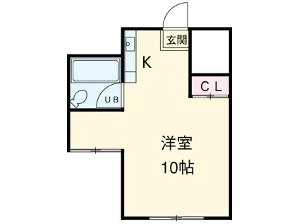 VIP 95(ワンルーム/3階)の間取り写真