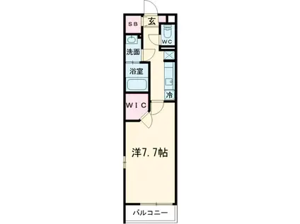 リブリ・ココシャンブル(1K/3階)の間取り写真