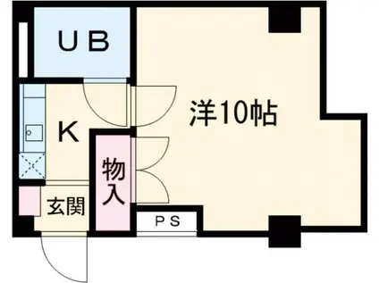 サンモール森田(1K/3階)の間取り写真