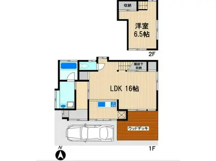 RENATUS(1LDK/1階)の間取り写真
