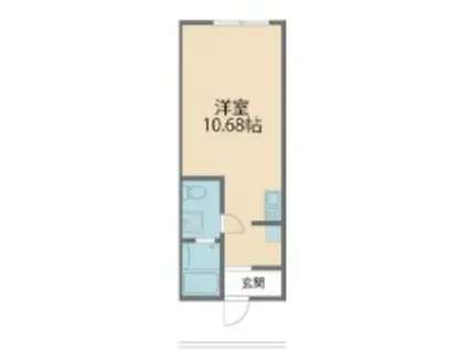 八王子エスプリ(ワンルーム/3階)の間取り写真