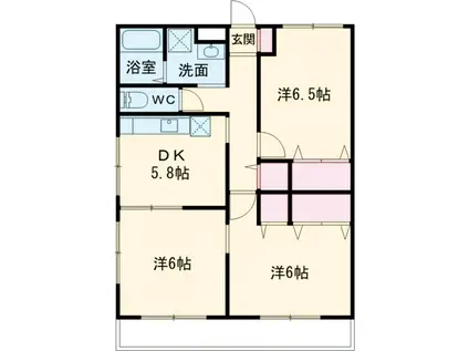 ボア・ソルテⅠ(3DK/1階)の間取り写真