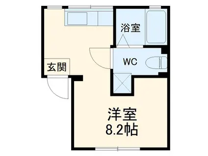 アビエス藤が丘(ワンルーム/3階)の間取り写真