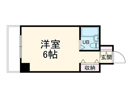 日興パレス伊勢佐木町北(ワンルーム/5階)の間取り写真