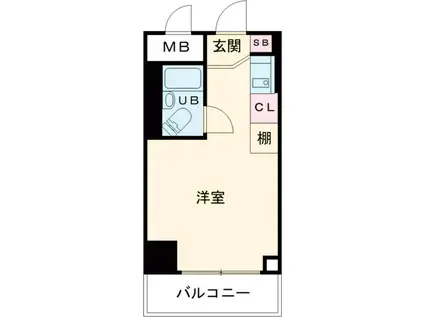 トーショービル(ワンルーム/3階)の間取り写真