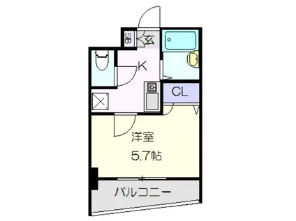 びいI千種(1K/7階)の間取り写真