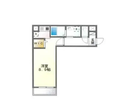 E・Jハウス(ワンルーム/2階)の間取り写真