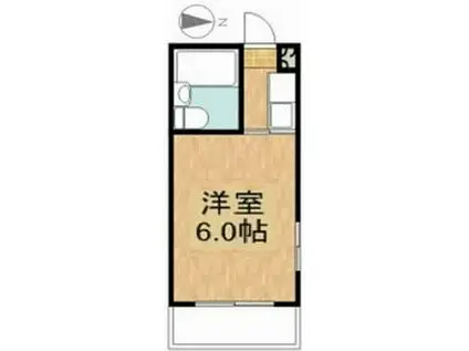 サンコスモ日吉(1K/4階)の間取り写真