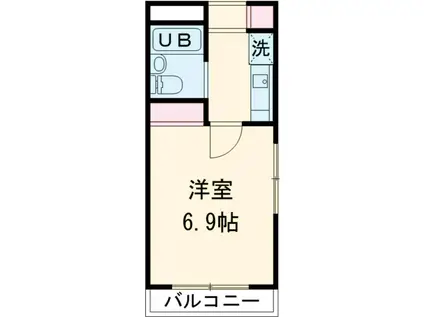 第5頼長ビル(1K/1階)の間取り写真